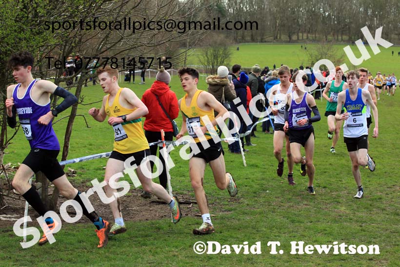 Mens Under-20s 2022 CAU Inter Counties Cross Country, Prestwold Hall, Loughborough.  Photo: David T. Hewitson/Sports for All Pics